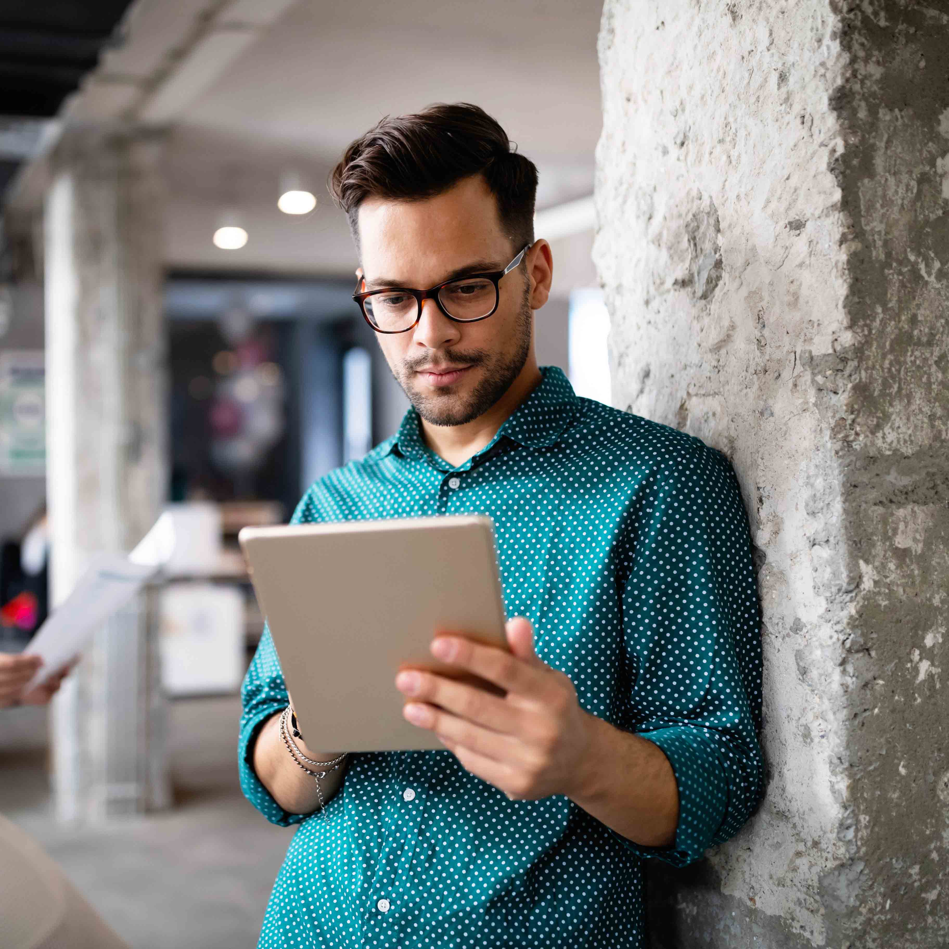 Member reading Newsletter